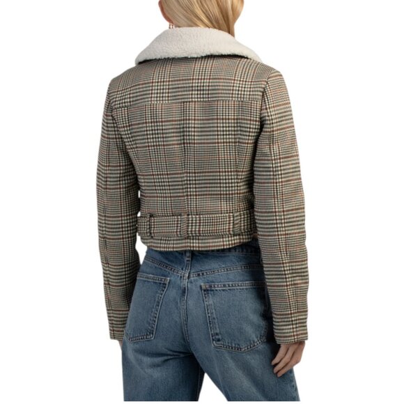 7 FOR ALL MANKIND Blouson Jacket With Removable Faux Fur Collar - Picture 3 of 4